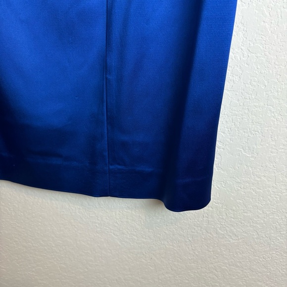 Calvin Klein Satin-Look Cobalt Party Dress - Picture 5 of 6